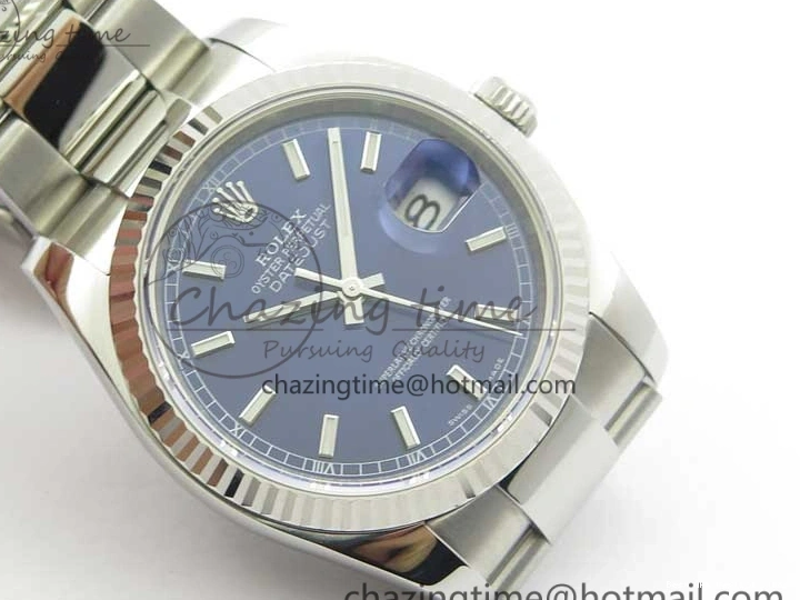 Best AAA Replica Sites 1:1 Steel Bracelet 36 ARF Blue SH3135 904L 116234 Oyster on Best DateJust SS V Edition Dial ZeroBulk 3198 0103